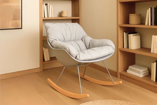 Picture of [FLOOR MODEL CLEARANCE] BALDY Rocking Chair (Grey) 