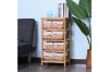 Picture of  [FLOOR MODEL CLEARANCE]  SIENA 4 Drawers Cabinet (Wicker Basket)