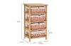 Picture of  [FLOOR MODEL CLEARANCE]  SIENA 4 Drawers Cabinet (Wicker Basket)