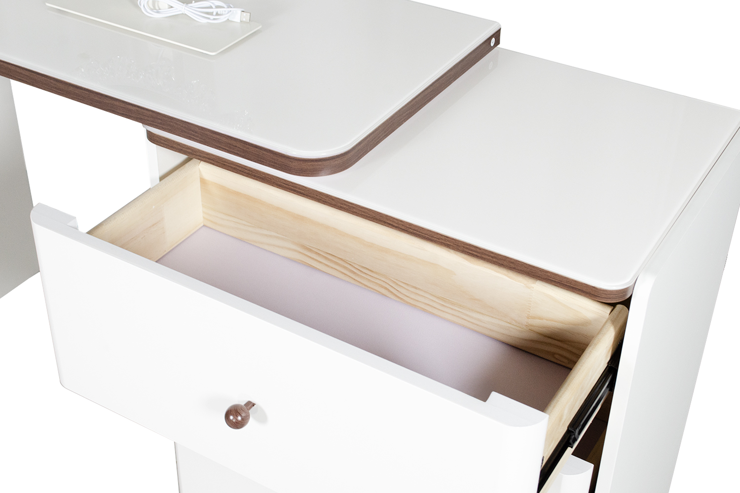 ELYSIA 3-Drawer Dressing Table with LED Mirror