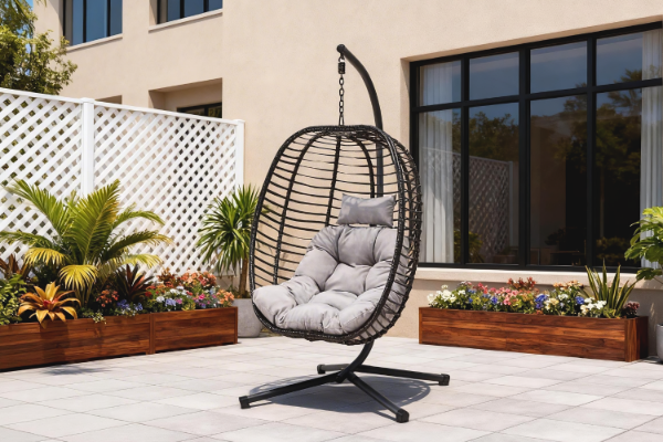 Picture of TUROSS Rattan Outdoor Hanging Egg Chair