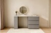 Picture of NOOK 3-Drawer 100-160 Extension Dressing Table with LED Mirror