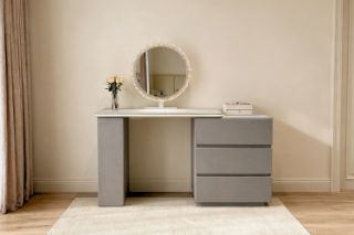 Picture of NOOK 3-Drawer Extension Dressing Table with LED Mirror