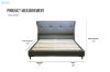 Picture of KIANA Air Leather Bed Frame with Integrated Touch LED Light in Queen Size