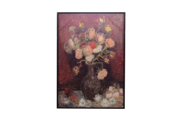 Picture of 367-001 Hand-Finished Decorative Wall Art (80×120cm) - Vase with Chinese Asters and Gladioli (1886) by Vincent van Gogh
