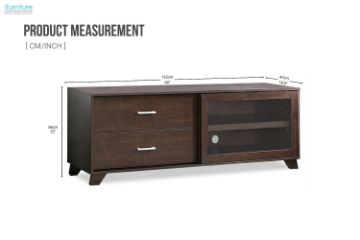 Picture of [FLOOR MODEL CLEARANCE]  LAMELLE 152 2-Drawer TV Unit