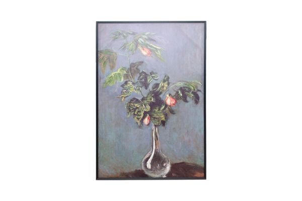 Picture of 367-011 Hand-Finished Canvas Decorative Wall Art (80×120cm) - Flowers in a Vase (1882) by Claude Monet