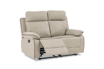 Picture of [FLOOR MODEL CLEARANCE] SORIANO Air Leather Manual 2 Seat Reclining  Sofa (Greige) 