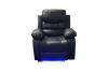 Picture of [FLOOR MODEL CLEARANCE] MODENA Reclining Sofa (Black) - 1 Seat Recliner Chair (1R)