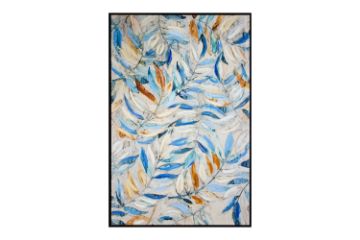 Picture of 389-003 Semi Hand Oil Painting Canvas Wall Art with Black Frame (80x120CM)