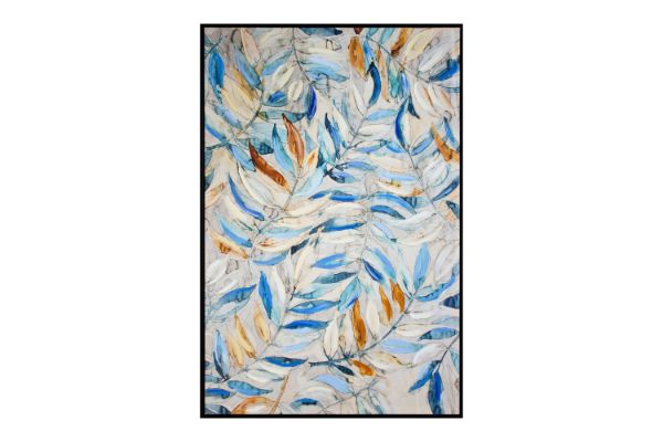 Picture of 389-003 Semi Hand Oil Painting Canvas Wall Art with Black Frame (80x120CM)