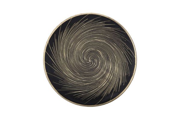 Picture of 371-003 Golden Fireworks Placemat 38CM (Black)