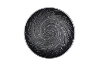Picture of 371-004 Silver Fireworks Placemat 38CM (Black)