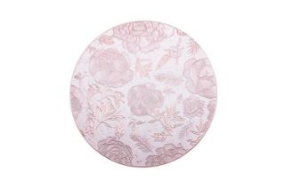 Picture of 371-008 Pink Peony Placemat with White Base 38CM