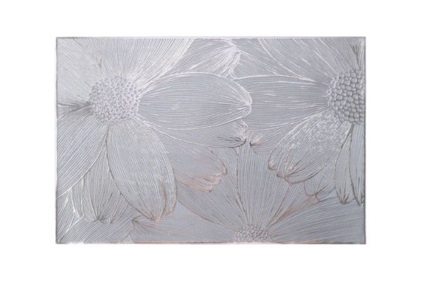Picture of 371-018 Silver Sunflower Placemat in Blue (45cmx30cm)