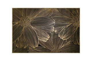 Picture of 371-019 Golden Sunflower Placemat in Black (45cmx30cm)