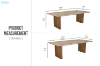 Picture of LINTON 210/240 Australian Marri Hardwood Dining Table