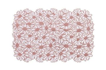 Picture of 371-026/027/028/029 Chrysanthemum Placemat in Pink/Brown/Blue & Gold/Blue & Silver