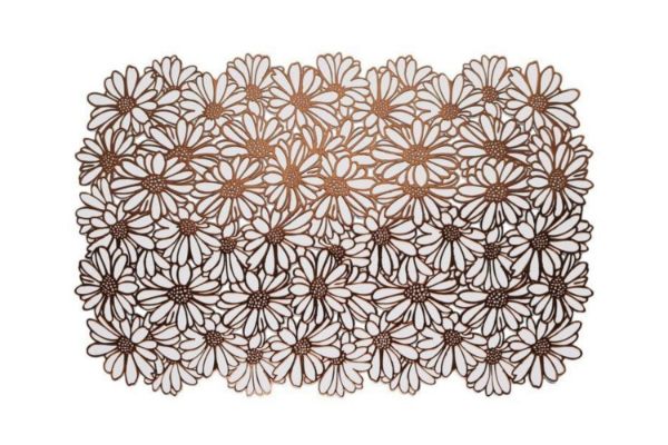 Picture of 371-027 Chrysanthemum Placemat in Brown