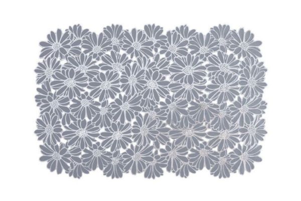 Picture of 371-029 Chrysanthemum Placemat in Blue & Silver