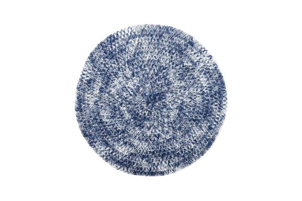 Picture of 371-037 PET Mixed Woven Placemats in Blue