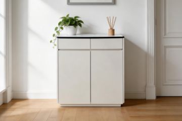 Picture of VALOR 80 2-Door 2-Drawer Engineered Stone Top Shoe Cabinet