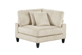 Picture of VIANNA Corduroy Sectional Modular Sofa Range (Beige) - Corner