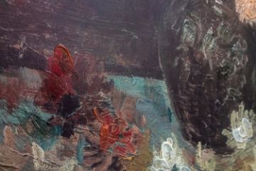 Picture of 367-001 Hand-Finished Canvas Decorative Wall Art (80×120cm) - Vase with Chinese Asters and Gladioli (1886) by Vincent van Gogh