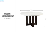 Picture of EDWYN D137 Marble Top Dining Table