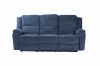 Picture of ALTO Reclining 3 Seater Sofa with  Drop Down Cup Holders (Denim Blue) 