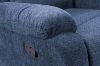 Picture of ALTO Reclining 3 Seater Sofa with  Drop Down Cup Holders (Denim Blue) 