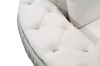 Picture of PIEDMONT Chesterfield 1 Seater Velvet Sofa/Armchair (Beige)