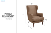 Picture of MORRIS Armchair/Sofa Chair in Brown
