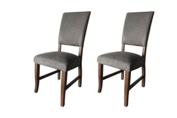 Picture of LINON High Back Dining Chair (Grey) - 2 Chairs in 1 Carton