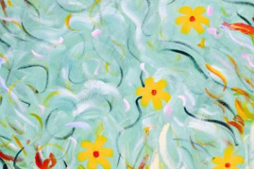 Picture of 389-005 Hand Oil Painting Canvas Wall Art with Black Frame(100x100CM)