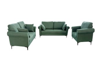 Picture of LUMA 3/2/1 Seater Fabric Sofa Range (Green)