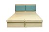 Picture of YORU Queen Size Bed Frame with Gas Lift Storage and Drawers