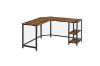 Picture of BUREAU L-Shape Computer Desk with Shelves