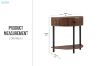 Picture of HOMY Console Table with Drawer & Shelf (Brown)
