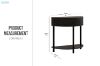 Picture of HOMY Console Table with Drawer & Shelf (Black)