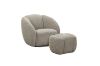 Picture of EMERY 360° Swivel Armchair/Sofa Lounge Chair with Ottoman