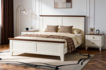 Picture of CAROL Solid Acacia Wood Bed Frame in King Size