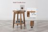 Picture of LEDREM Side Table with Shelf (Warm Oak)