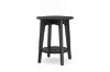 Picture of LEDREM Side Table with Shelf  (Black)