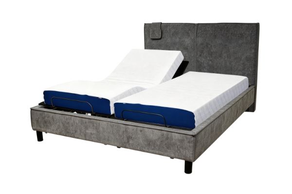 Picture of MOTIONFLEXI Electric Adjustable Bed Frame & Base with Memory Foam Mattress Set in Split Super King Size