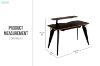 Picture of HOEK 120 Folding  Bundle Desk with Shelf