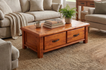 Picture of RIVERWOOD 120 2 DRW Rustic Pine Coffee Table