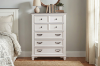 Picture of CHARLES 5-Drawer Tallboy (White & Grey)