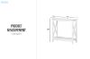 Picture of BRICH 80 Console Table (White)