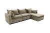 Picture of MORVIA Feather-Filled Modular Sectional Sofa with Storage Ottoman (Olive Green)